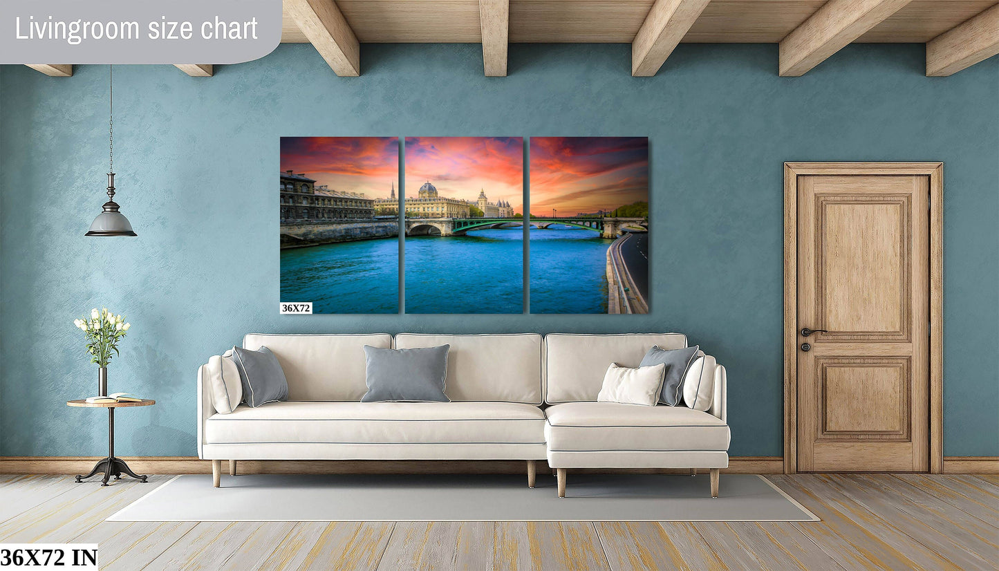 Paris River Seine Photography Print: Conciergerie Landmark Wall Art