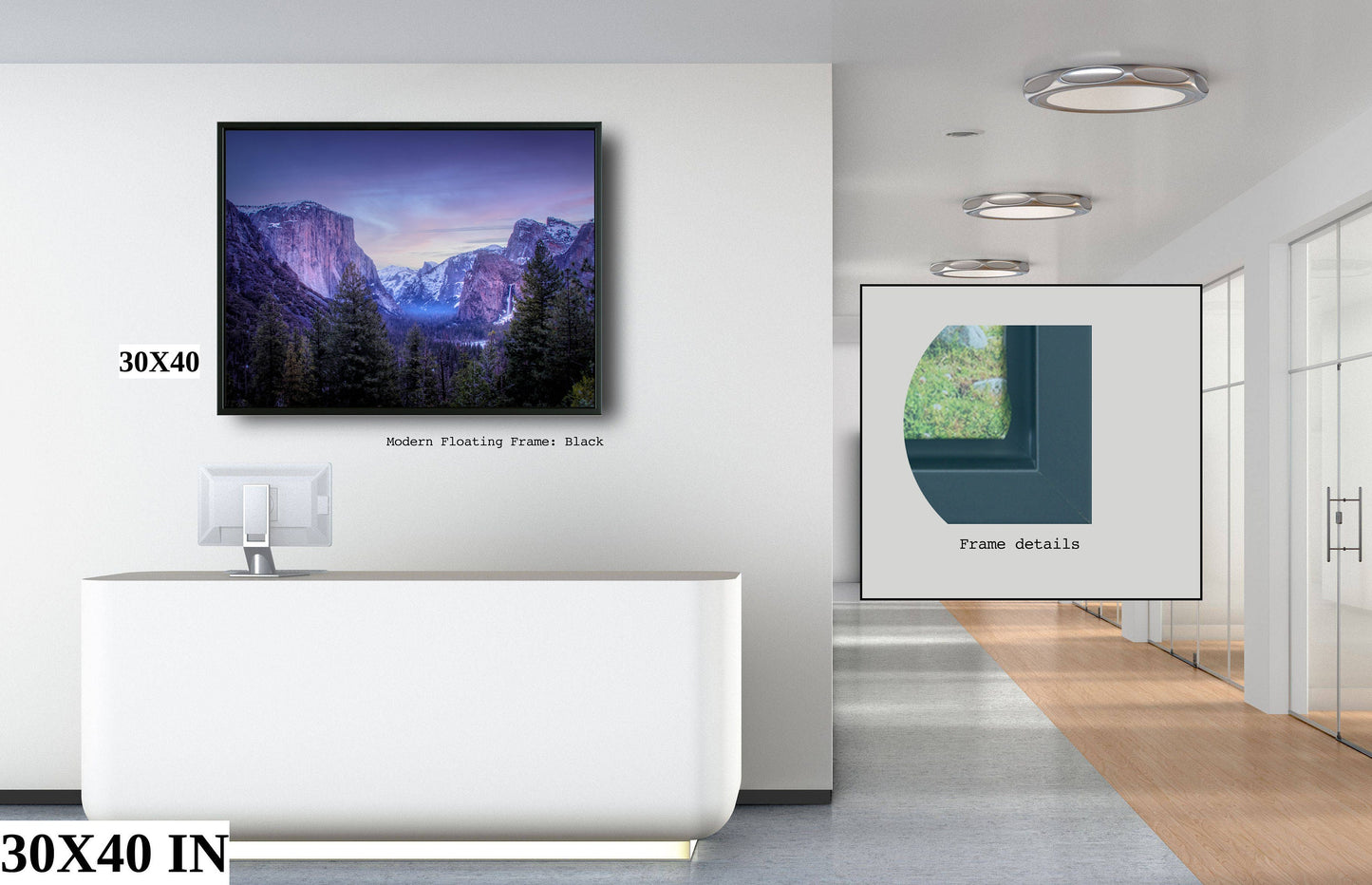 Yosemite Valley | Canvas Wall Art | National Park Fine Art Photography | El Capitan, Half Dome Tunnel View Travel Poster, Scenic Landscape