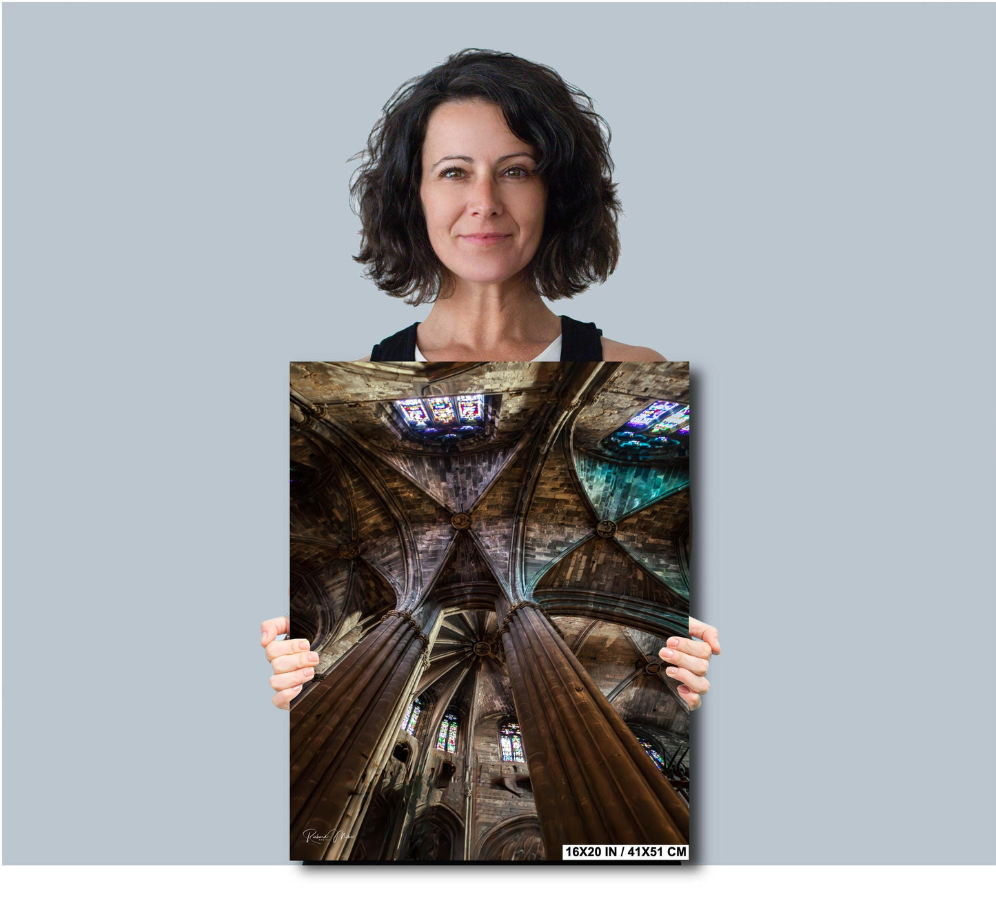 Gothic Cathedral Ceiling Print: Girona Spain Basilica - Game of Thrones Art