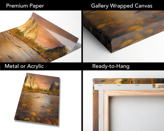 Yosemite Valley Photo, Merced River Dreams Print Wall Art, Half Dome fine Art, California Sunrise Photo Print, Yosemite National Park Print