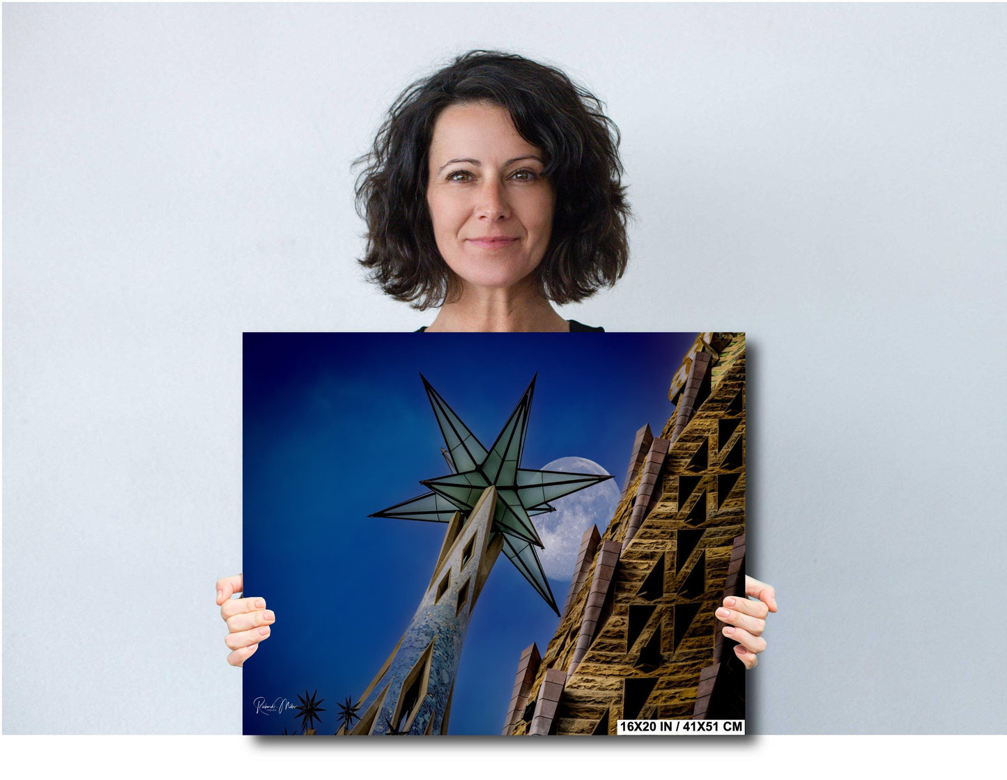 La Sagrada Familia Star Tower Photo Print: Barcelona Passion Tower View
