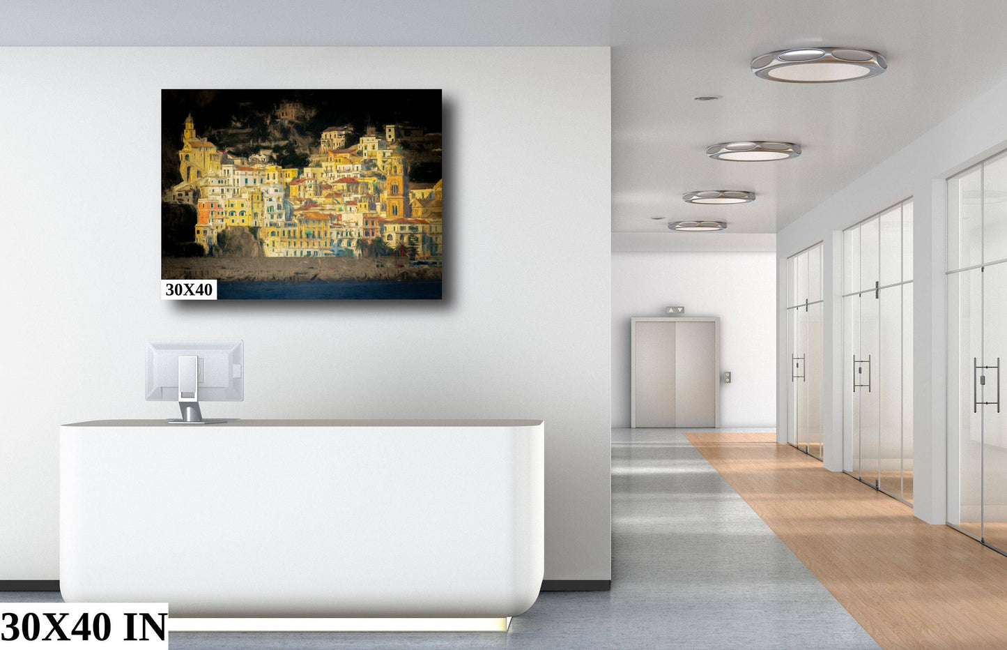 Italy's Amalfi Coast: Positano Sunset Landscape Fine Art Photograph | Italy Poster / Seascape Print/Canvas/Acrylic/Metal/Paper