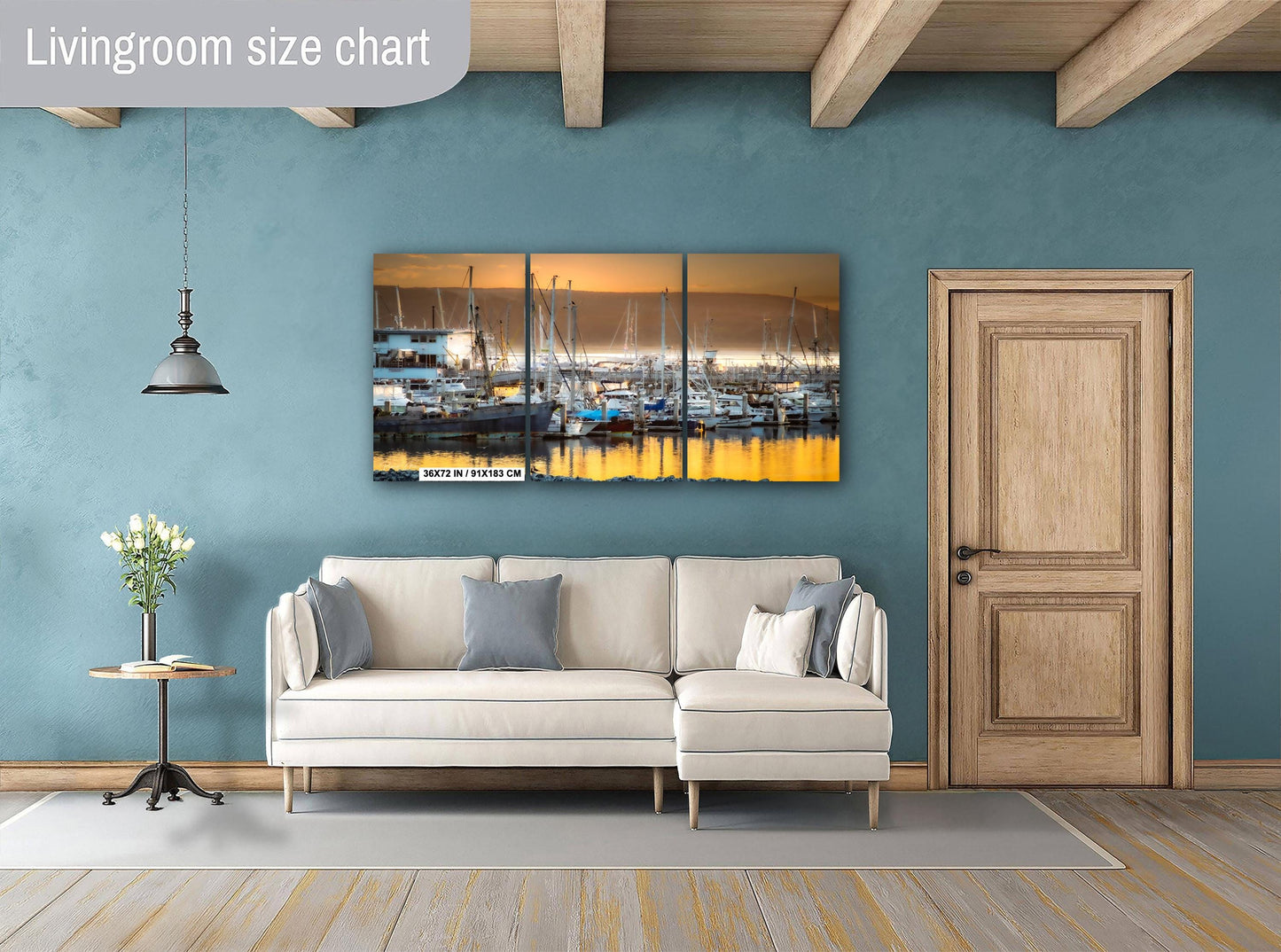 Half Moon Bay Sunset Photograph: Coastal Fishing Boats Art Print