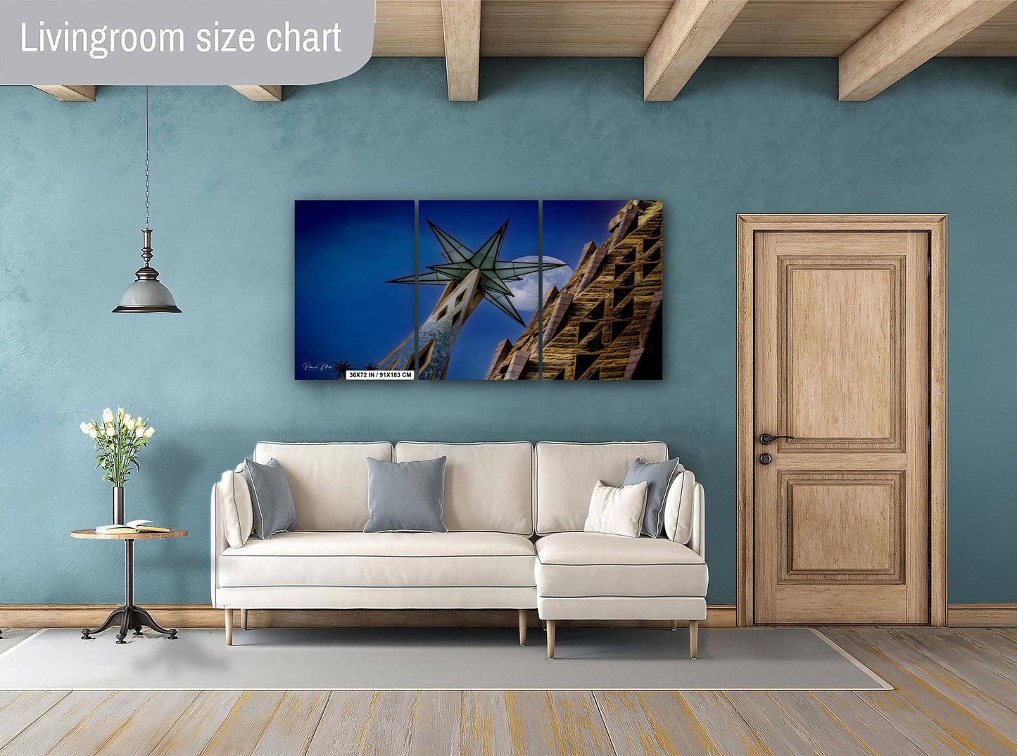 La Sagrada Familia Star Tower Photo Print: Barcelona Passion Tower View