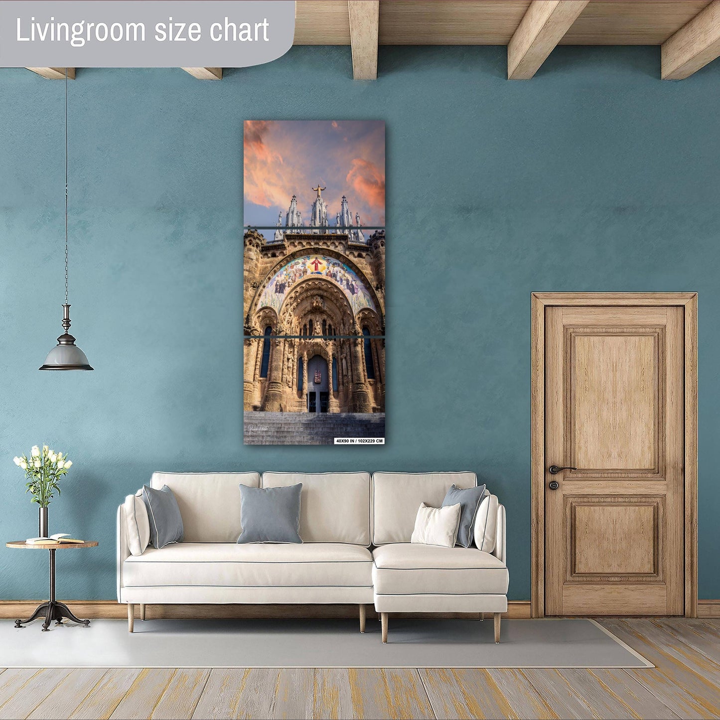 Barcelona Temple Print: Sacred Heart of Jesus, Tibidabo Mountain