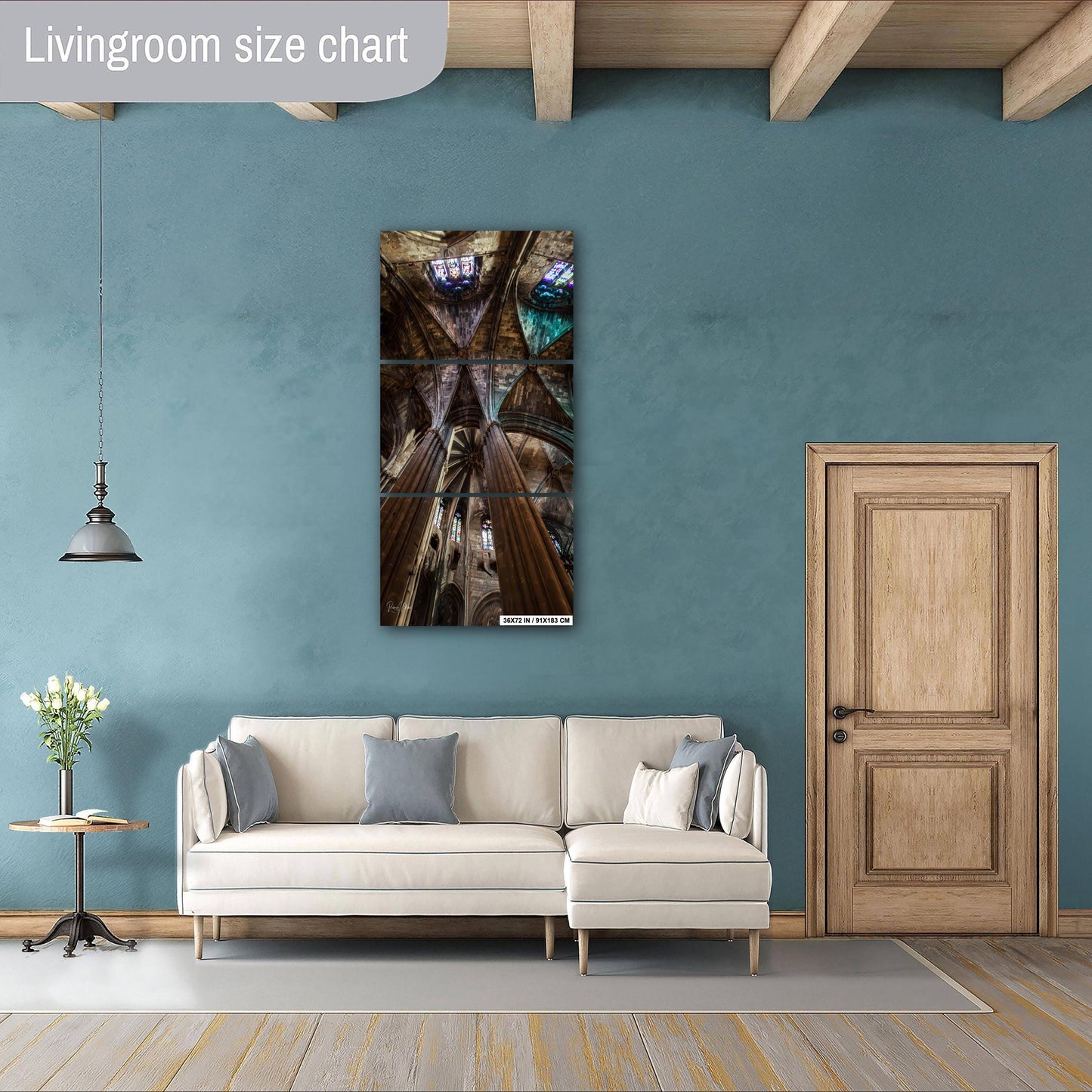 Gothic Cathedral Ceiling Print: Girona Spain Basilica - Game of Thrones Art