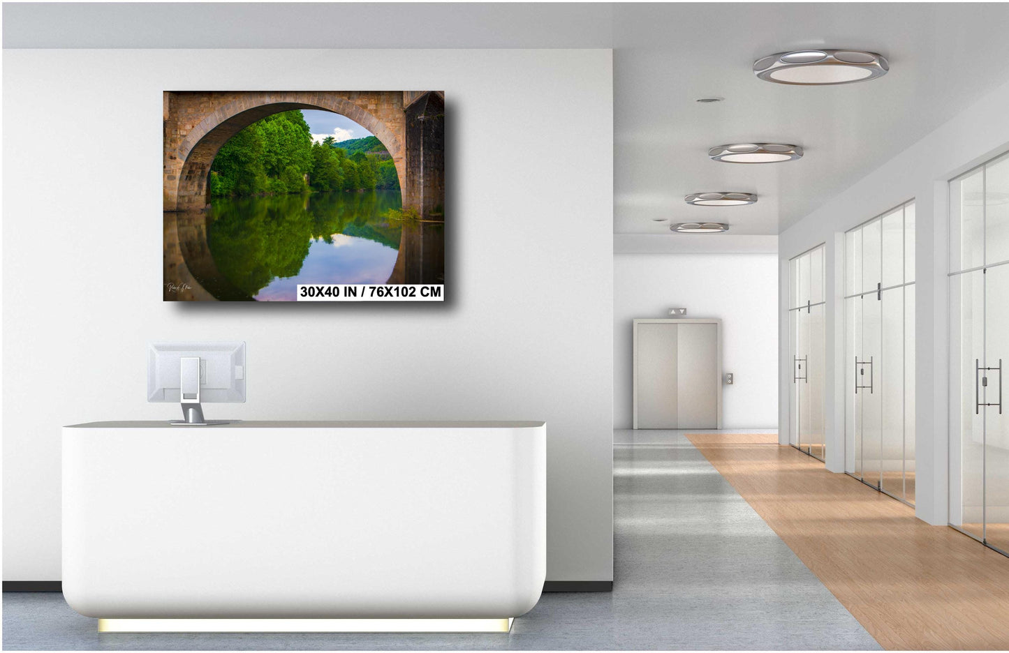 French Countryside Photograph: Saint-Antonin Noble Val, River Bridge Art Print