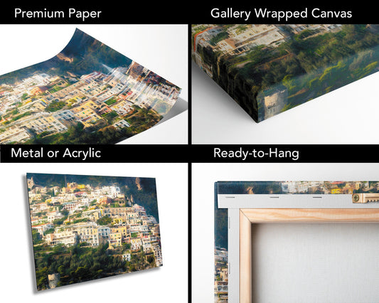 Italy's Amalfi Coast: Sailing Costiera Amalfiitana Landscape | Fine Art Photograph | Italy Poster / Seascape Print/Canvas/Acrylic/Metal