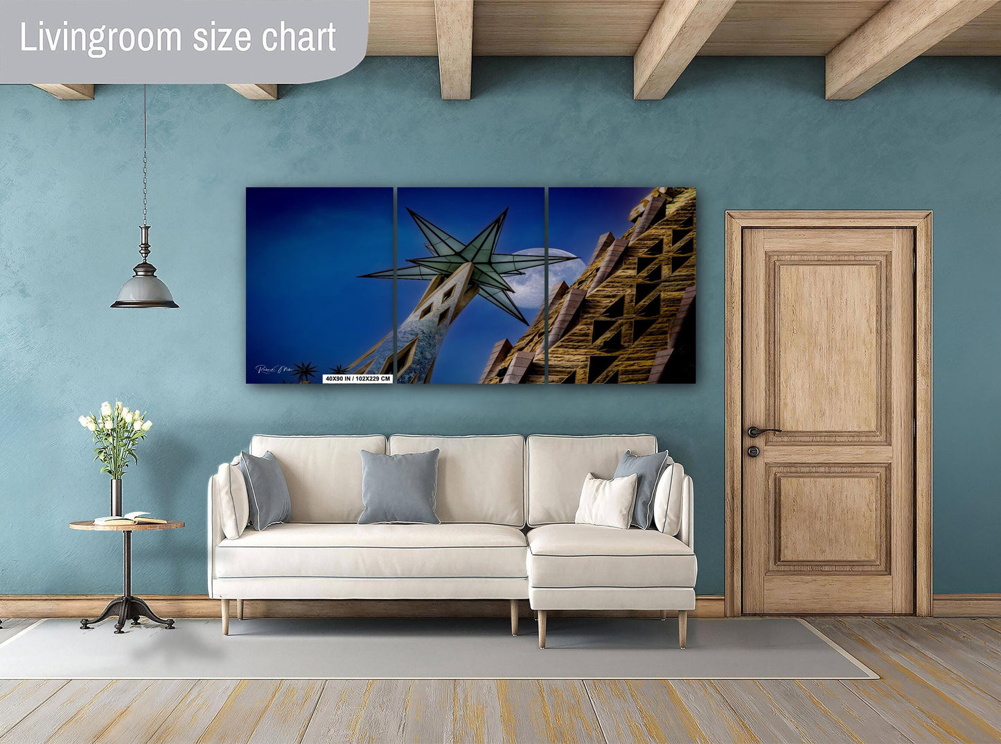 La Sagrada Familia Star Tower Photo Print: Barcelona Passion Tower View
