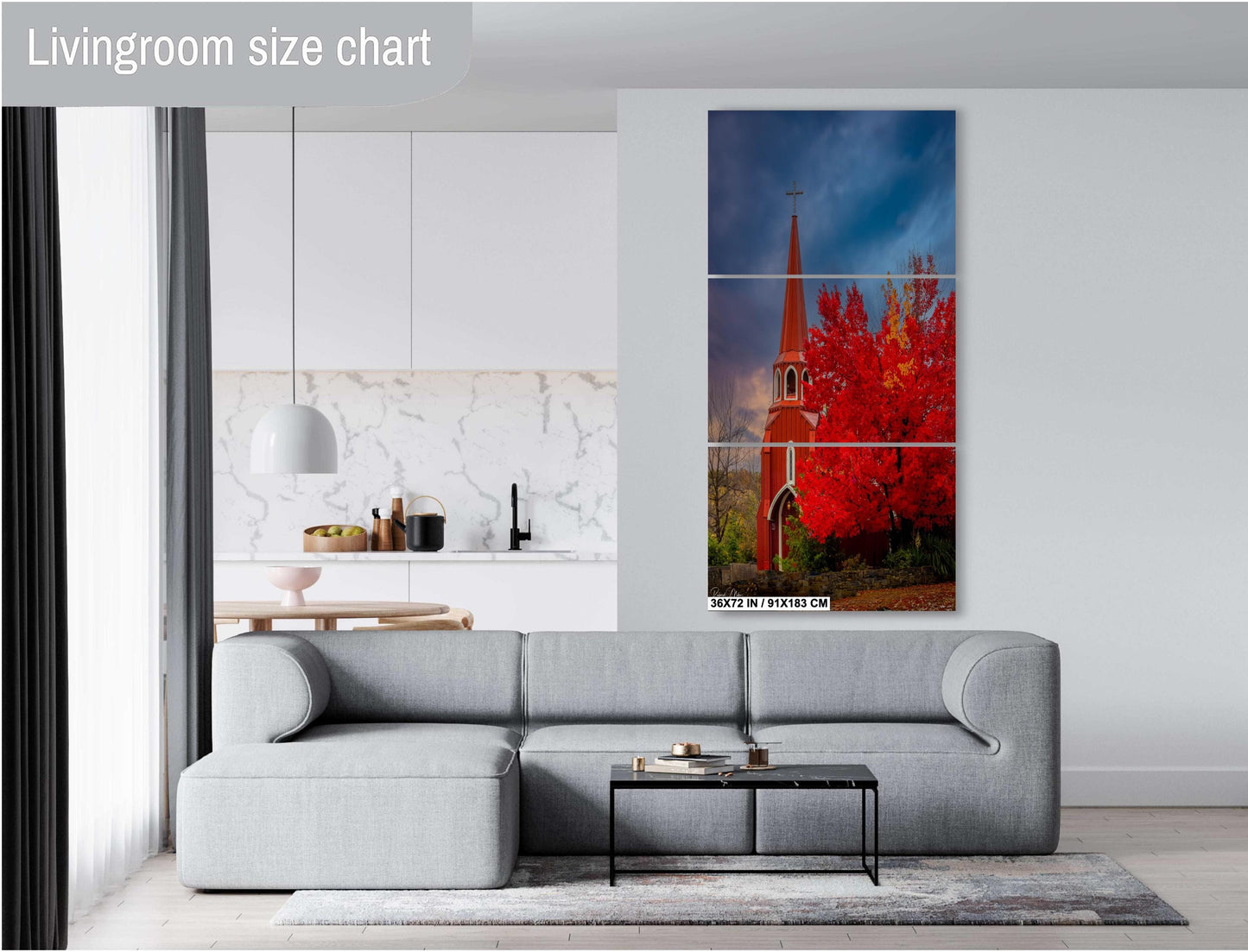Red Church Fine Art Photo: California Gold Country Landmark, Fall Colors