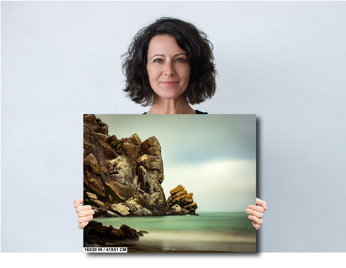 Morro Rock Coastal Art: Dreamy Pacific Ocean Canvas, Metal, or Acrylic Print