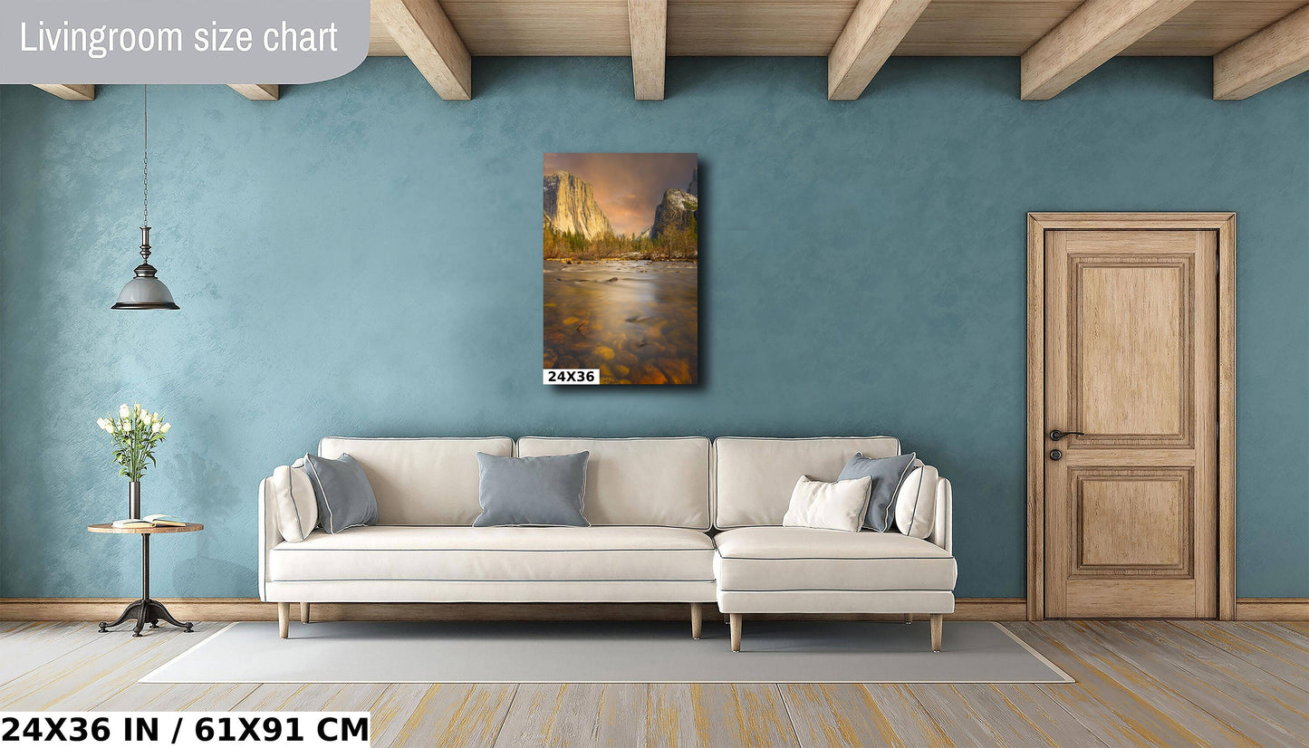 Yosemite Valley Photo, Merced River Dreams Print Wall Art, Half Dome fine Art, California Sunrise Photo Print, Yosemite National Park Print