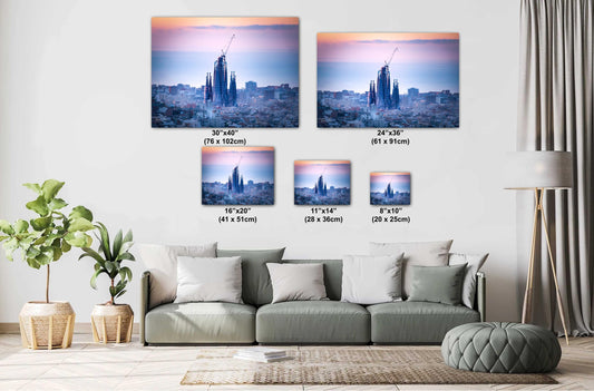 Sagrada Familia Sunrise Print: Barcelona Fine Art Photography