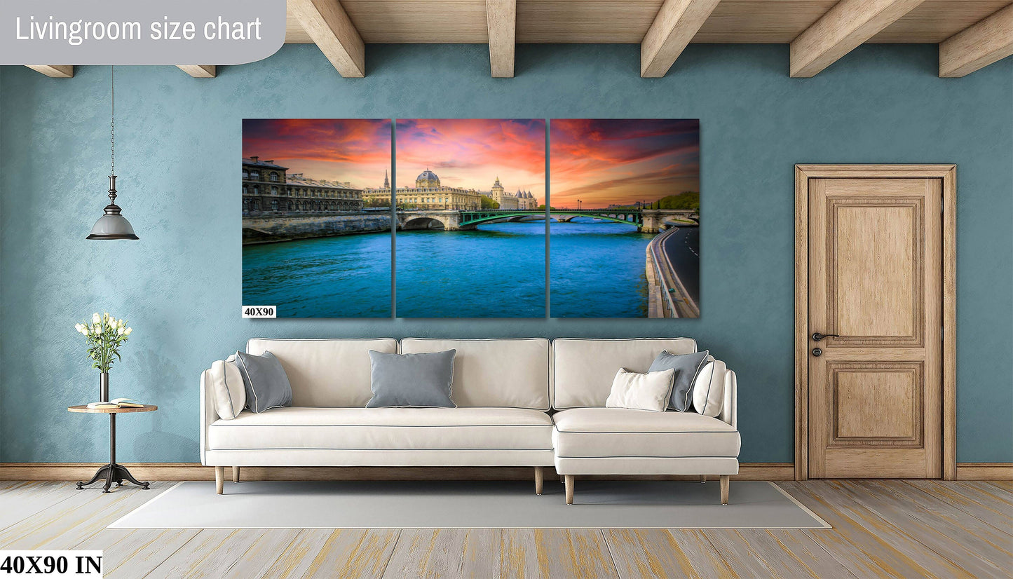 Paris River Seine Photography Print: Conciergerie Landmark Wall Art