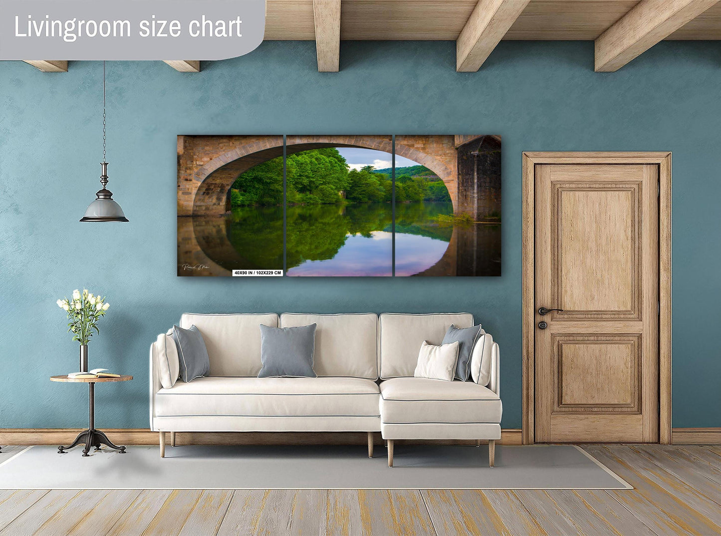 French Countryside Photograph: Saint-Antonin Noble Val, River Bridge Art Print