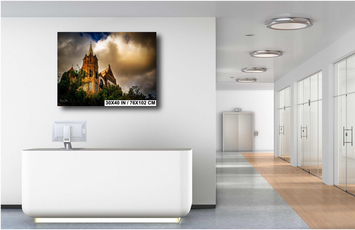 Barcelona: "El Pinar" Castle Sunrise Landscape | Fine Art Photograph | Spain Poster / Tibidabo Mountain Print/Canvas/Acrylic/Metal