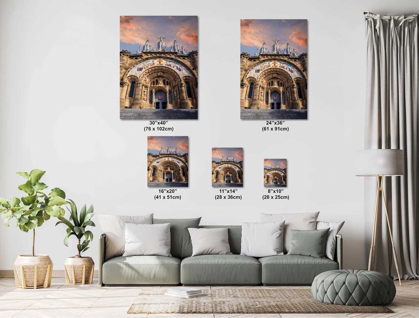 Barcelona Temple Print: Sacred Heart of Jesus, Tibidabo Mountain