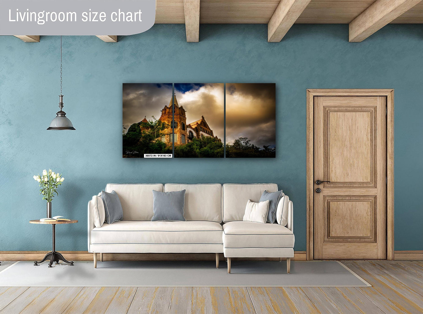 Barcelona: "El Pinar" Castle Sunrise Landscape | Fine Art Photograph | Spain Poster / Tibidabo Mountain Print/Canvas/Acrylic/Metal