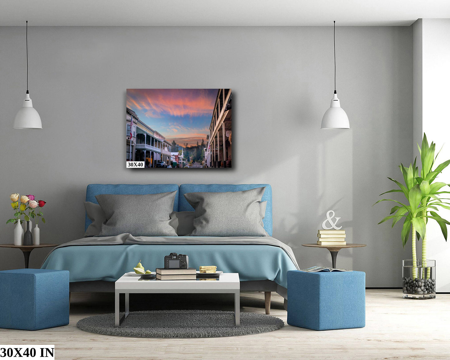 California Sunrise, Canvas Wall Art, Gold Country Motherlode towns, Sutter Creek Scenic Landscape, Fine Art Photography, Canvas, Acrylic