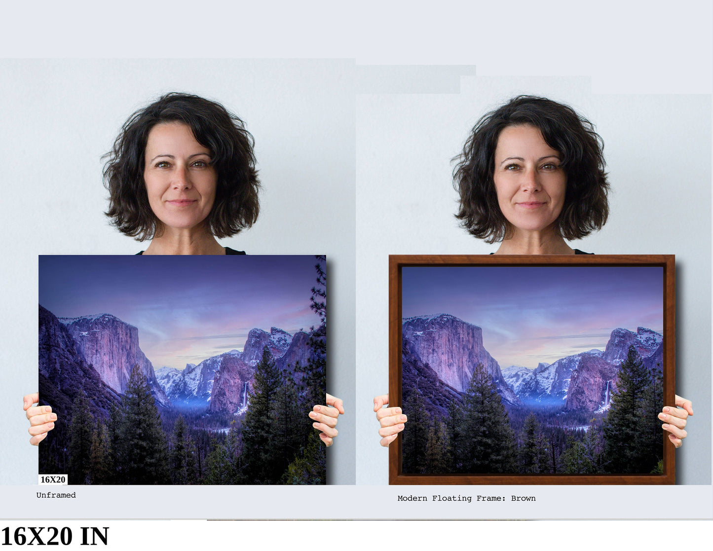 Yosemite Valley | Canvas Wall Art | National Park Fine Art Photography | El Capitan, Half Dome Tunnel View Travel Poster, Scenic Landscape