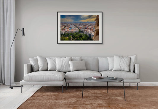 La Sagrada Familia Print – Barcelona Cityscape Photography | Vibrant Wall Decor