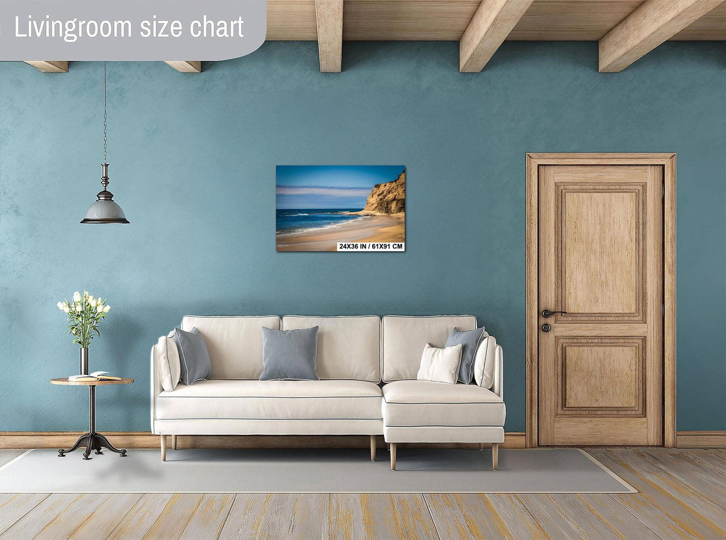 Half Moon Bay Coastal Print: California Beach Photography, Three Rocks Cove
