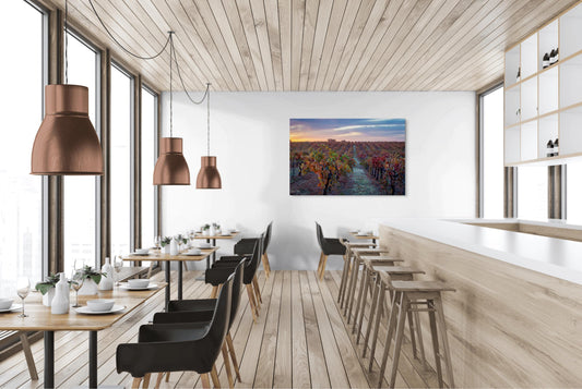 Shenandoah Valley Vineyard Sunset Print: California Wine Country Wall Art