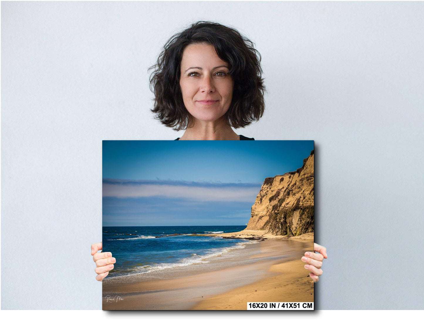 Half Moon Bay Coastal Print: California Beach Photography, Three Rocks Cove