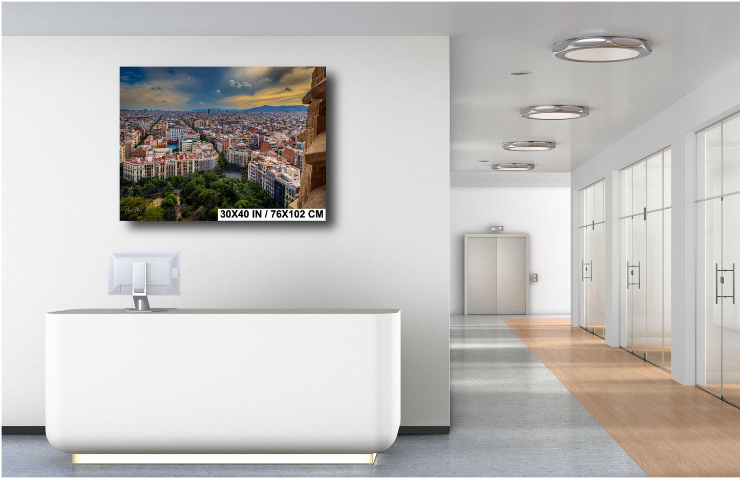 La Sagrada Familia Barcelona Print: Spain Cityscape Photography