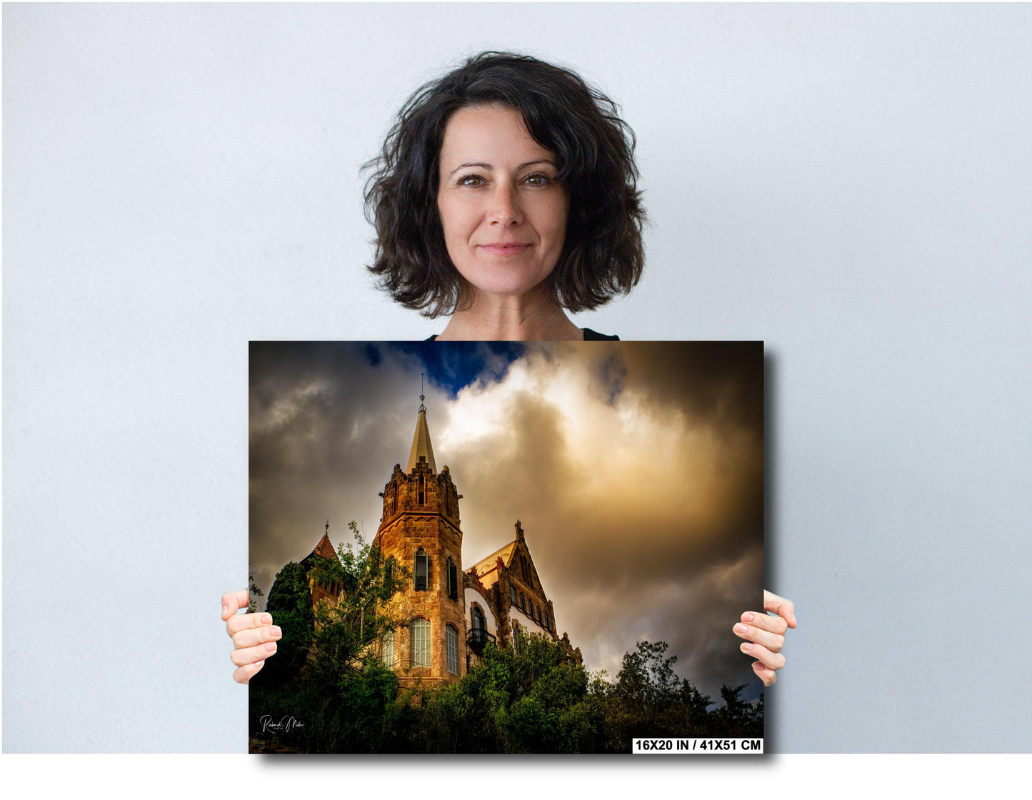 Barcelona: "El Pinar" Castle Sunrise Landscape | Fine Art Photograph | Spain Poster / Tibidabo Mountain Print/Canvas/Acrylic/Metal