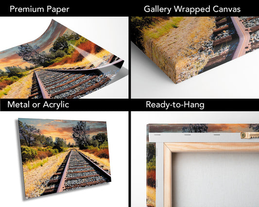 Gold Country Railway Photography | California Sierra Foothills | Historic Motherlode Fine Art Scenic Landscape | Canvas, Paper Wall Art