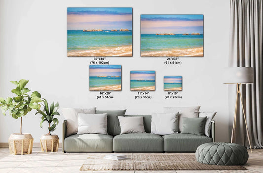 Half Moon Bay Coastal Print: Three Rocks Ocean View, California Fine Art