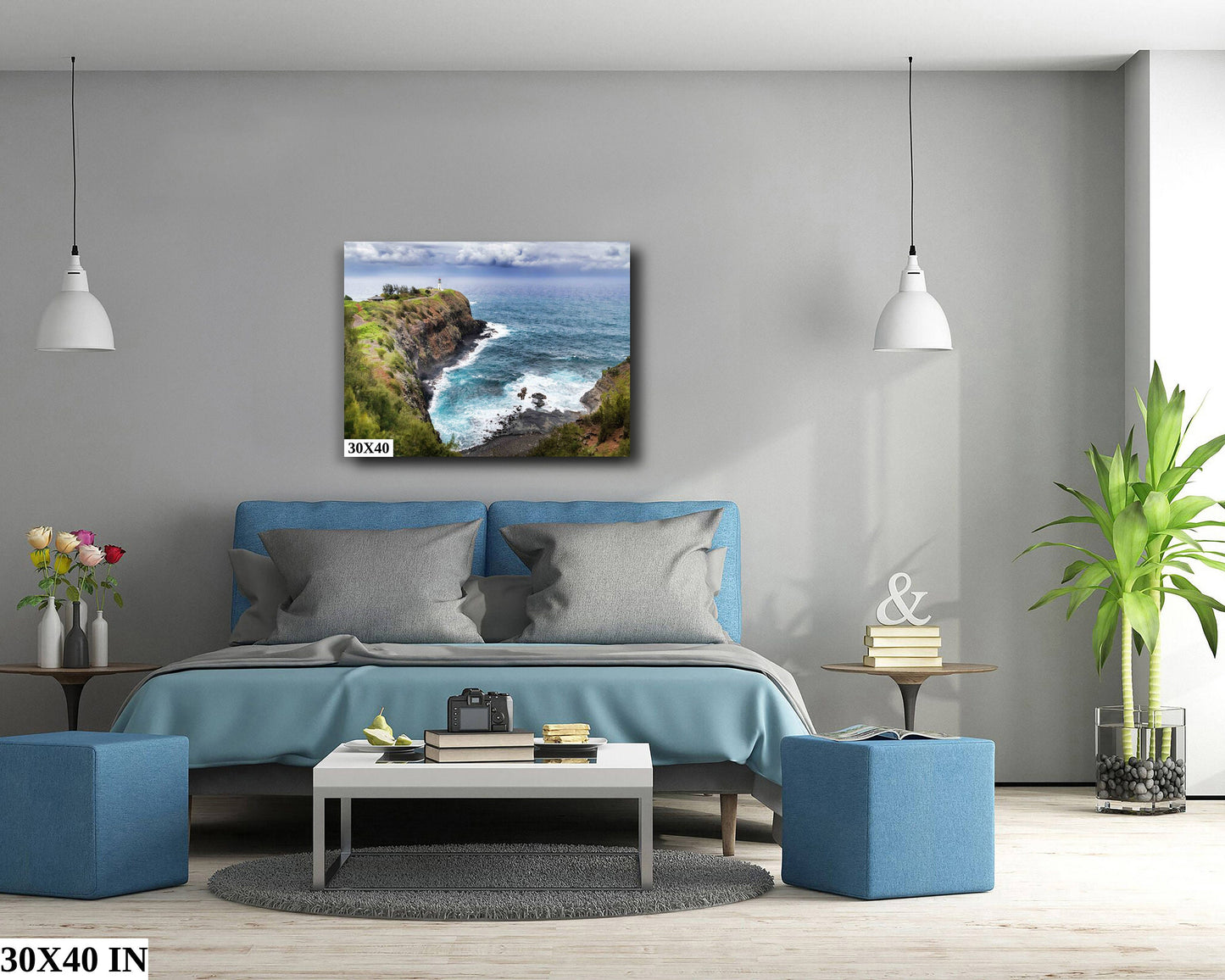 Hawaii Fine Art Photography, Kilauea Lighthouse, Kauai Poster, Canvas Wall Art, Nature Photograph, Seascape paper/canvas/acrylic/metal
