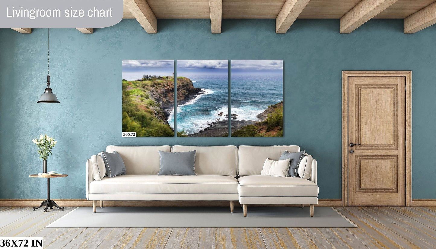 Hawaii Fine Art Photography, Kilauea Lighthouse, Kauai Poster, Canvas Wall Art, Nature Photograph, Seascape paper/canvas/acrylic/metal