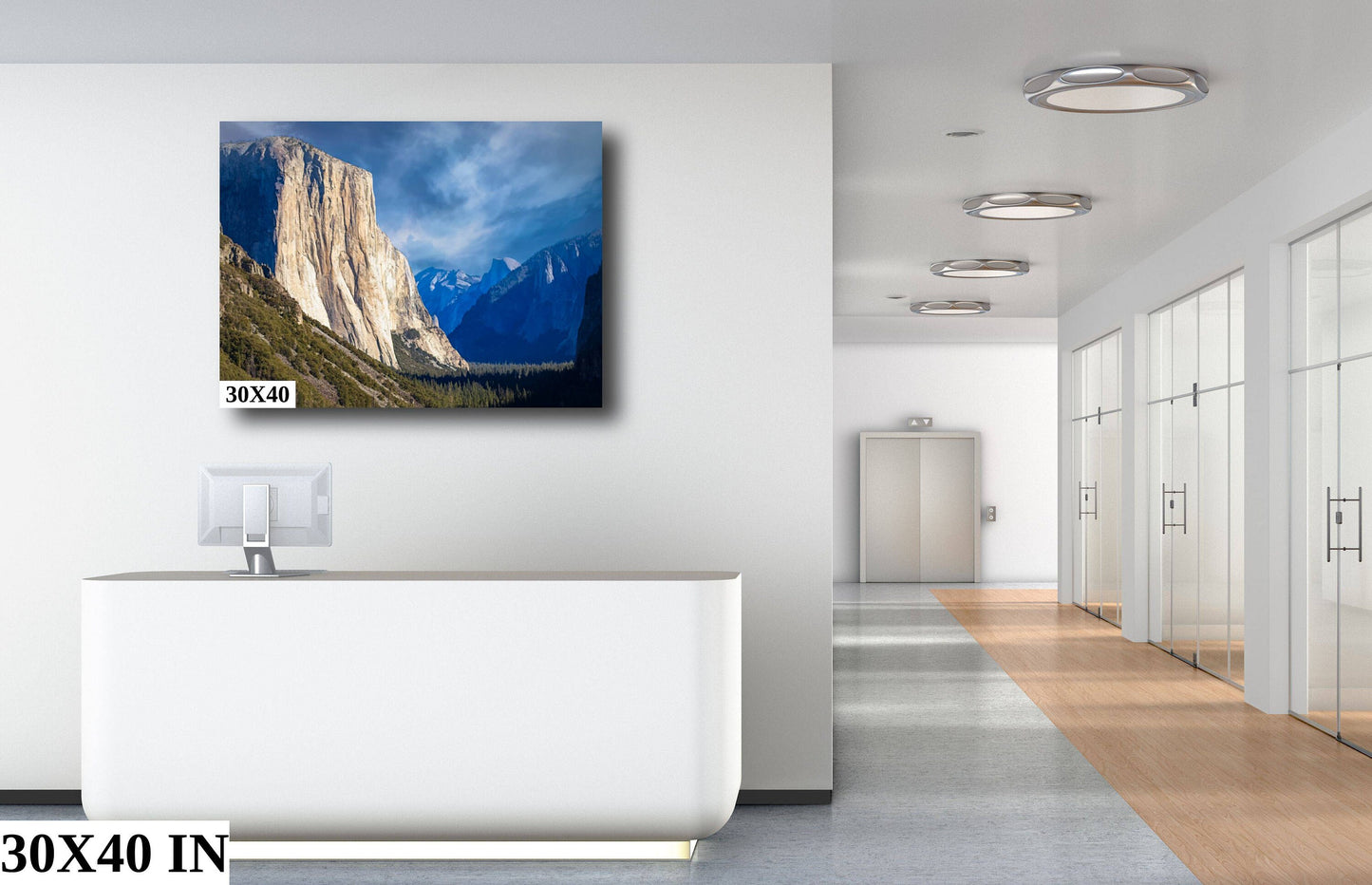 Colorful mountain art Yosemite Valley wall art Travel prints Nature photography El Capitan wall art National park print Mountain wall art