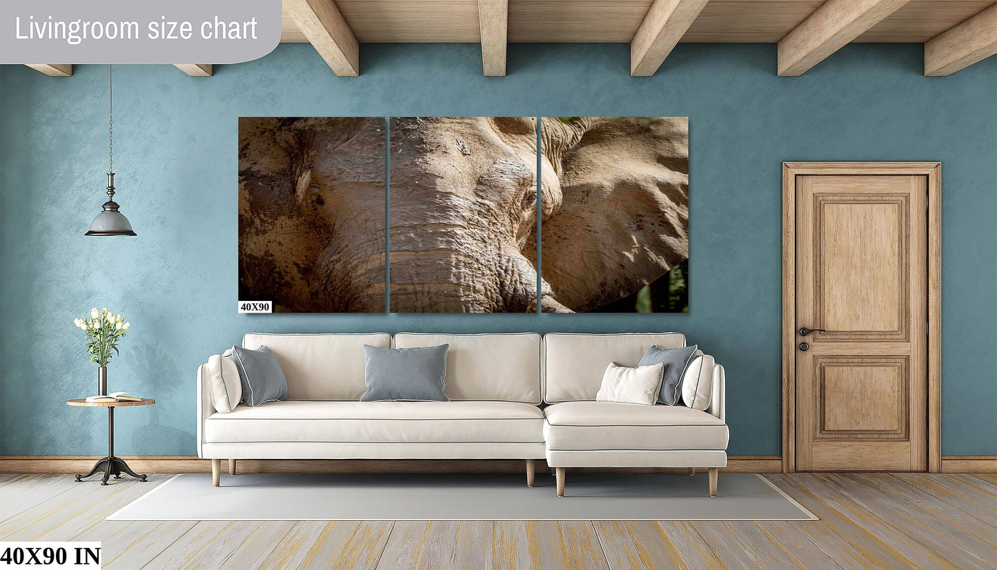 African Elephant, Wildlife Photography, stunning Canvas Animal Poster, Nature Wall Art, Fine Art Photography | home, office decor
