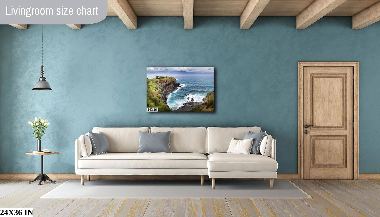 Hawaii Fine Art Photography, Kilauea Lighthouse, Kauai Poster, Canvas Wall Art, Nature Photograph, Seascape paper/canvas/acrylic/metal