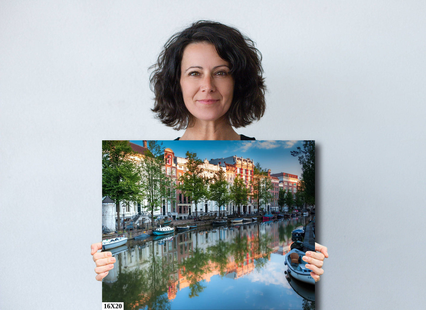 Amsterdam Fine Art Landscape Photography | Herengracht Canal Morning Canvas Wall Art | Holland Poster | Amsterdam Canal home, office decor