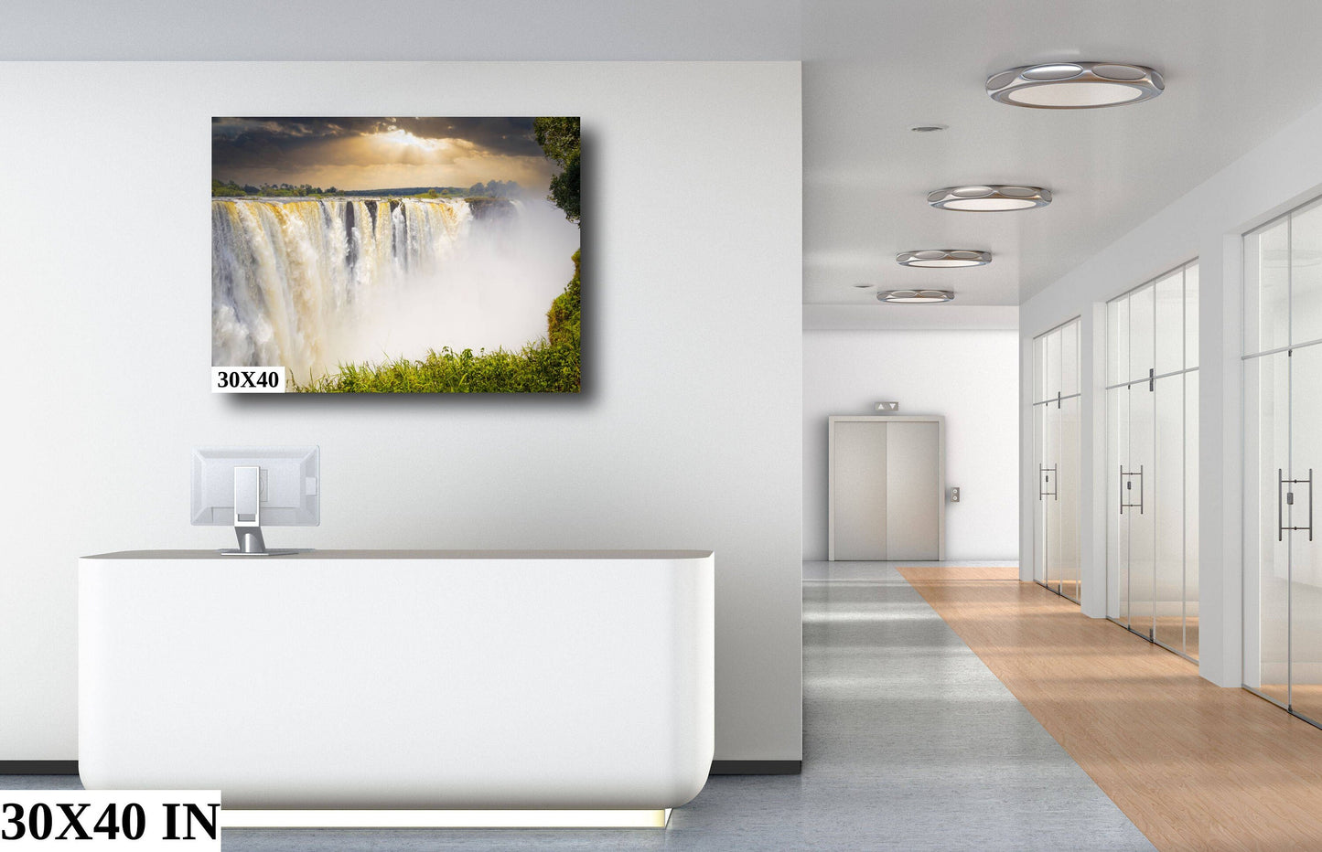 Victoria Falls Devil's Cataract | Canvas Wall Art | African Landscape - home art decor, wall decor, interior design | paper, canvas, acrylic