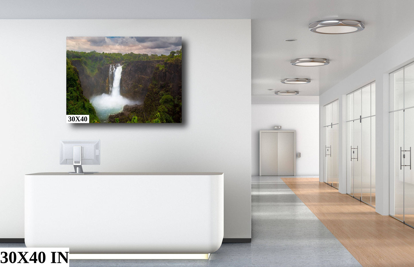 Victoria Falls | Canvas Wall Art | Scenic African Landscape | Waterfall Fine Art Photography | home, office decor, interior design