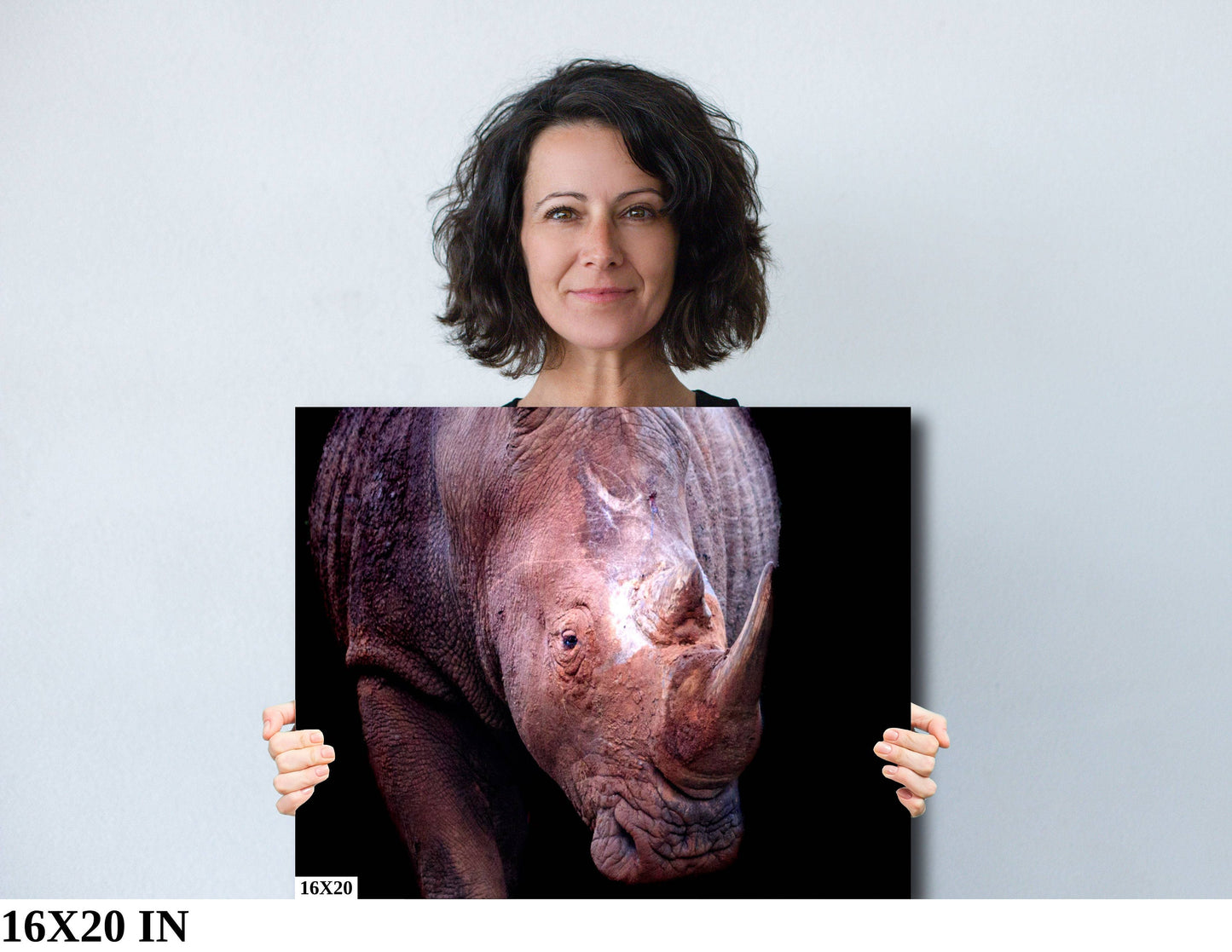 Rhino, Africa Wildlife Photography | Canvas Wall Art | Animal Poster, Nature Wall Art| Fine Art Photography | Canvas, Acrylic, Paper, Metal