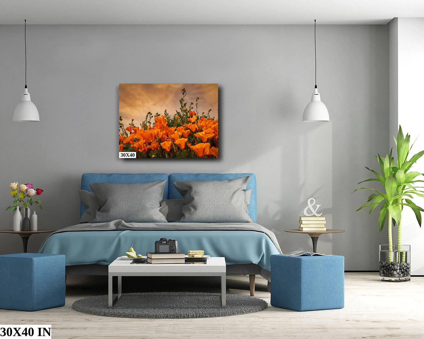 California Poppies Fine Art Photography | Antelope Valley Superbloom Canvas Wall Art | Flower Poster | Nature Picture | Poppy Flower Photo