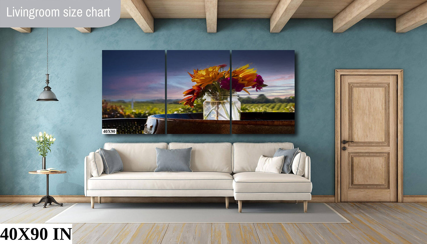 Vineyard Fine Art Photography | Winery Poster | Canvas Wall Art | Shenandoah Valley Wine Country | Canvas, Acrylic, Metal Paper print