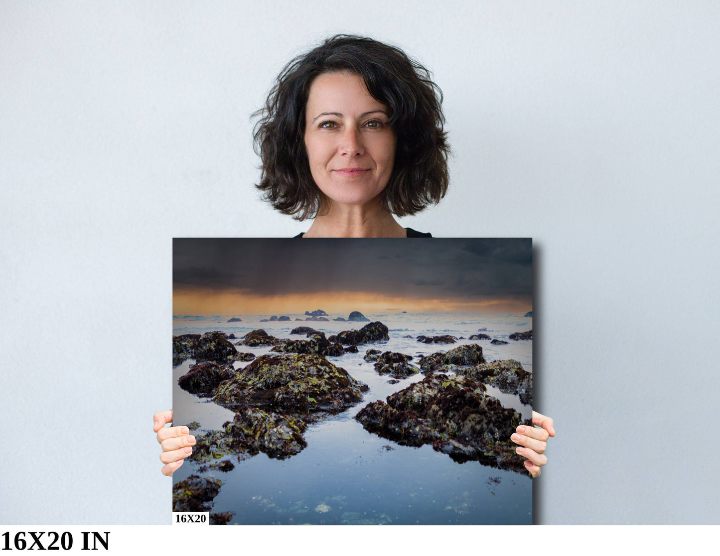 Tide Pools, Sonoma Coast | Canvas Wall Art | California Pacific Ocean Scenic Landscape | home art, wall decor | paper, canvas, acrylic