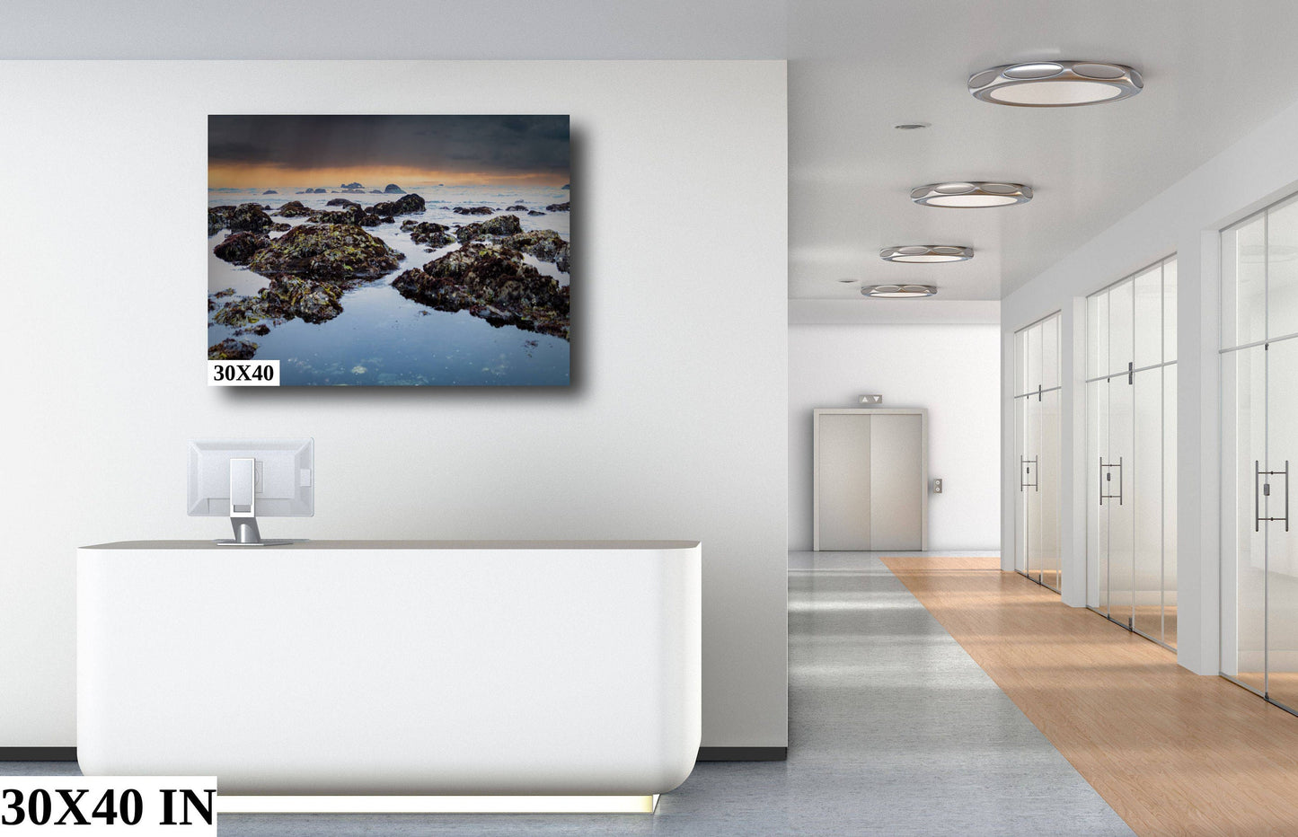 Tide Pools, Sonoma Coast | Canvas Wall Art | California Pacific Ocean Scenic Landscape | home art, wall decor | paper, canvas, acrylic