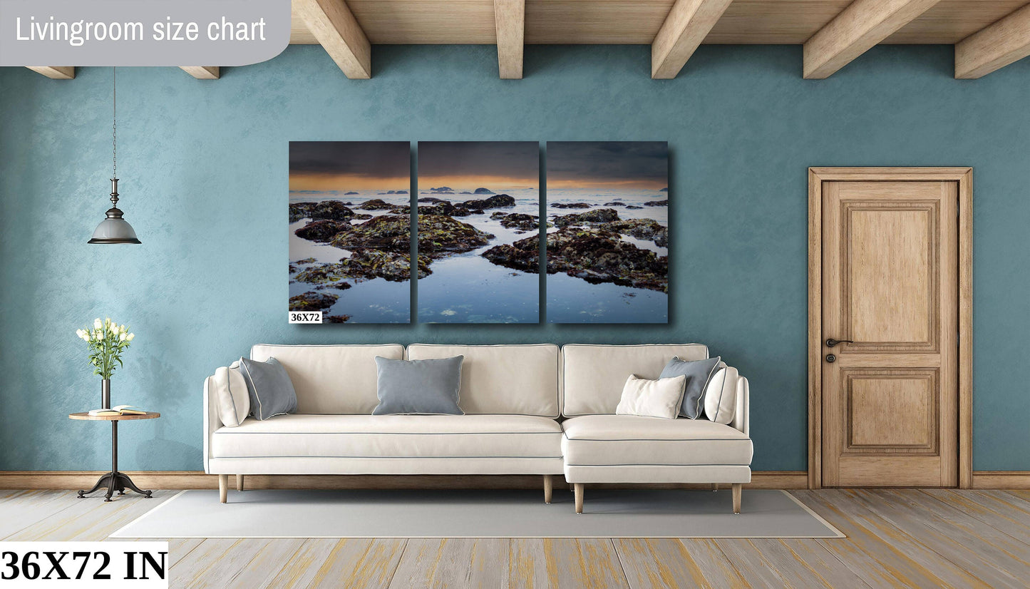 Tide Pools, Sonoma Coast | Canvas Wall Art | California Pacific Ocean Scenic Landscape | home art, wall decor | paper, canvas, acrylic