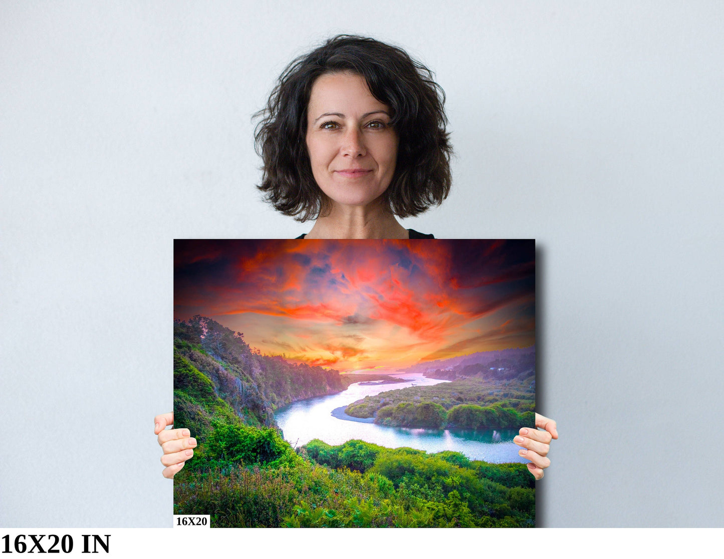 Sonoma Pacific Ocean Coast | Gualala Creek Sunset | Canvas Wall Art | Gorgeous California Scenic Landscape | Fine Art Photography
