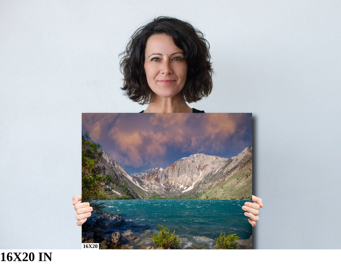 California Winter Fine Art Photography | Convict Lake Canvas Wall Art | Scenic Landscape Poster | home, wall decor | paper, acrylic, metal