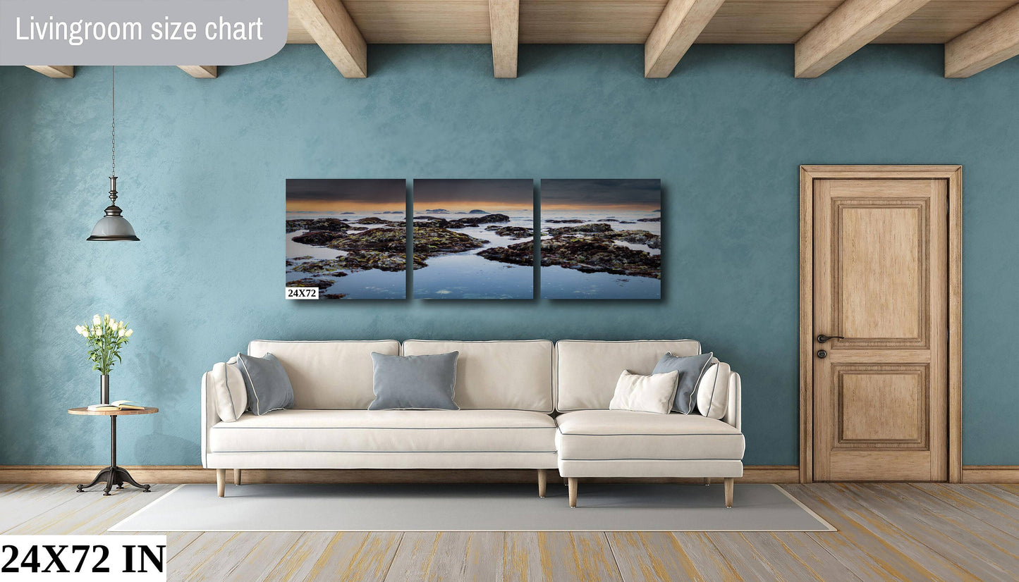 Tide Pools, Sonoma Coast | Canvas Wall Art | California Pacific Ocean Scenic Landscape | home art, wall decor | paper, canvas, acrylic