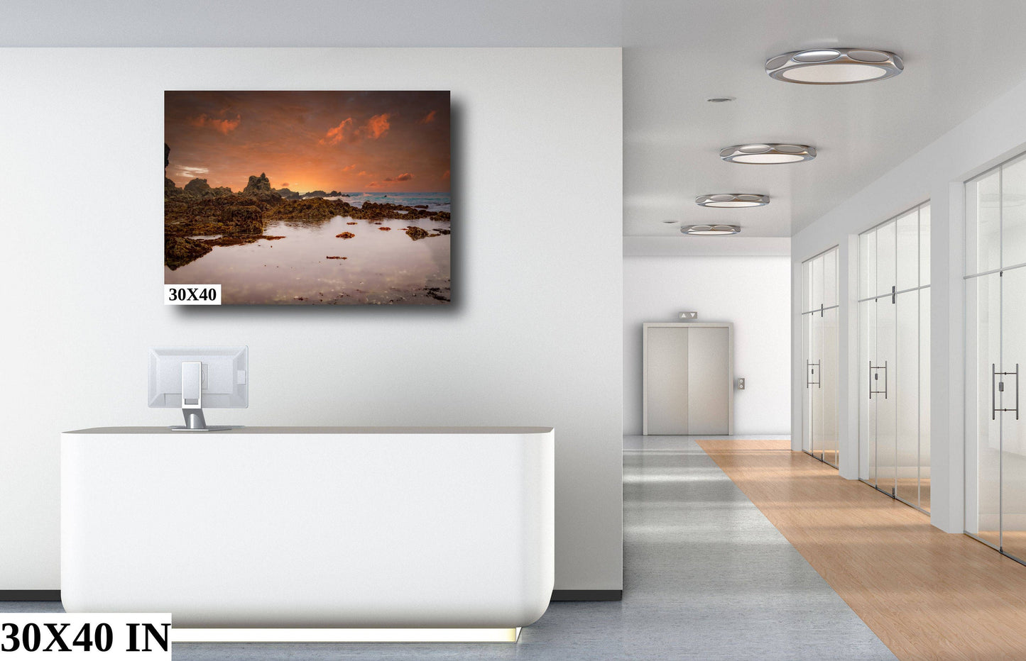 Tide Pool Stillness, California Sonoma Coast | Canvas Wall Art | Pacific Ocean Scenic Landscape, Seascape | Fine Art Photography